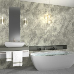 ПАНЕЛЬ ЛАМИНИРОВАННАЯ ПВХ СЛЭЙТ ПОРТОФИНО 2700х500мм (ВЕК)