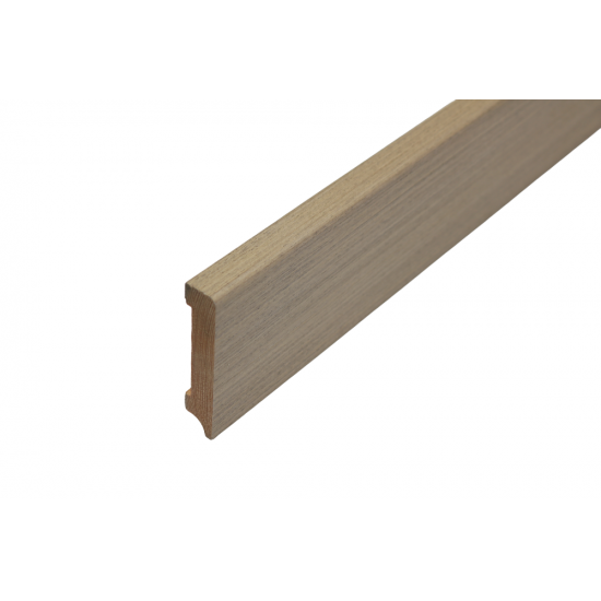 ПЛИНТУС НАПОЛЬНЫЙ ВЕНГЕ БАНГУИ ИЗ СИБИРСКОЙ СОСНЫ 2400х80мм КТМ