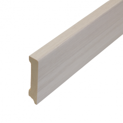 ПЛИНТУС НАПОЛЬНЫЙ САНДАЛ БЕЛЫЙ ИЗ СИБИРСКОЙ СОСНЫ 2400х80мм КТМ