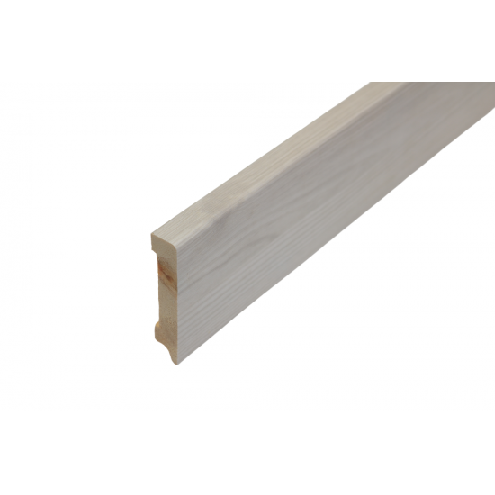 ПЛИНТУС НАПОЛЬНЫЙ ДУБ ГАМБУРГ ИЗ СИБИРСКОЙ СОСНЫ 2400х80мм КТМ