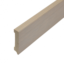 ПЛИНТУС НАПОЛЬНЫЙ ДУБ БЕЛЕНЫЙ ИЗ СИБИРСКОЙ СОСНЫ 2400х80мм КТМ