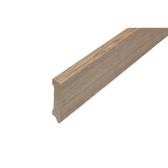 ПЛИНТУС НАПОЛЬНЫЙ ДУБ БЛЕКФОРД ИЗ СИБИРСКОЙ СОСНЫ 2400х80мм КТМ