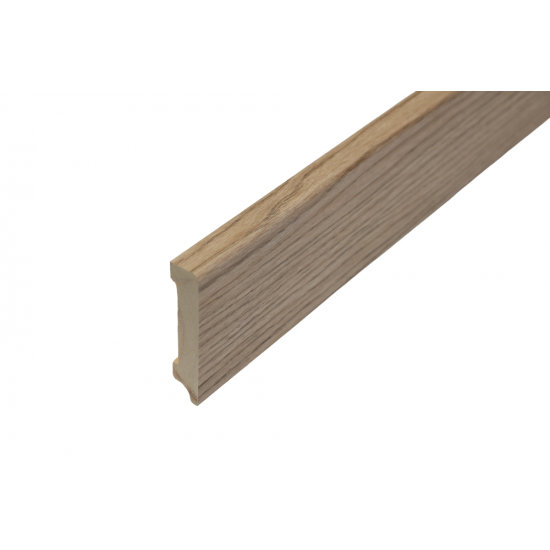 ПЛИНТУС НАПОЛЬНЫЙ ДУБ ТАНГЕТ ИЗ СИБИРСКОЙ СОСНЫ 2400х80мм КТМ