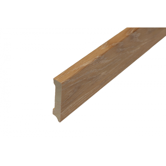 ПЛИНТУС НАПОЛЬНЫЙ ДУБ МОНТАНА ИЗ СИБИРСКОЙ СОСНЫ 2400х80мм КТМ