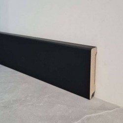 ПЛИНТУС НАПОЛЬНЫЙ ЧЕРНЫЙ СОФТ ИЗ СИБИРСКОЙ СОСНЫ 2400х80мм КТМ