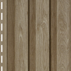 САЙДИНГ ВЕРТИКАЛЬНЫЙ РЕЙКА ФАСАДНАЯ ОРЕХ СВЕТЛЫЙ 3000х275мм ТИМБЕР-БЛОК Ю-ПЛАСТ