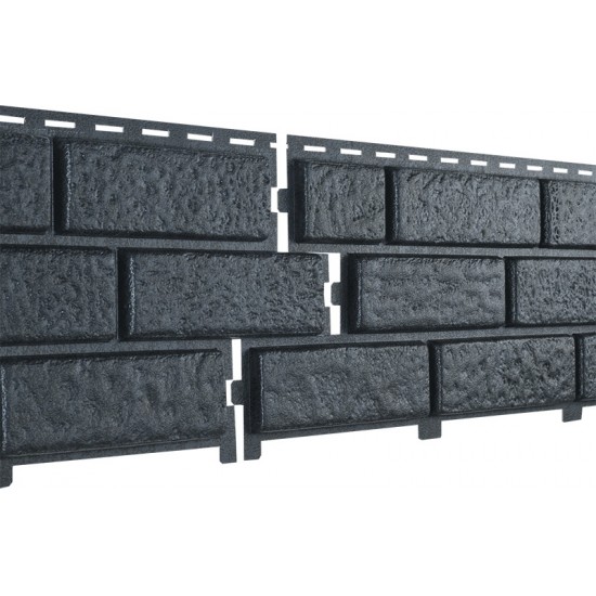 ФАСАДНАЯ ПАНЕЛЬ КИРПИЧ ГРАФИТОВЫЙ 3025х230мм СТОУН-ХАУС Ю-ПЛАСТ