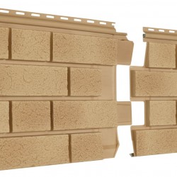 ФАСАДНАЯ ПАНЕЛЬ КЛИНКЕР БАЛТИК СВЕТЛАЯ МЕДЬ 1950х292мм СТОУН-ХАУС S-LOCK Ю-ПЛАСТ