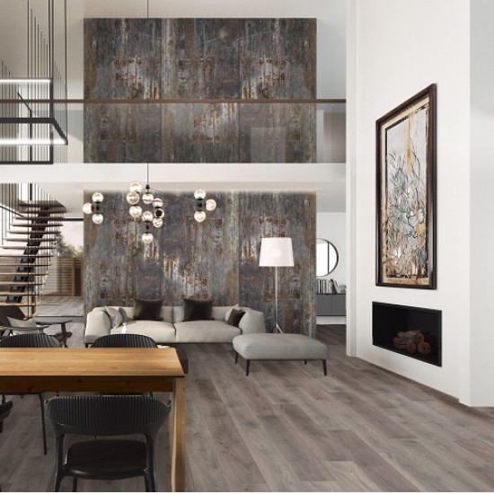 ЛАМИНАТ ULTRADECOR ULTRABLACK ДУБ СТАЛЬНОЙ К287