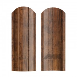 ШТАКЕТНИК РУБИН 103мм ТЕМНЫЙ ДУБ ДВУСТОРОННИЙ ПОД ДЕРЕВО МК-ТРЕЙД