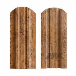 ШТАКЕТНИК ТРАПЕЦИЯ 118мм ЗОЛОТОЙ ДУБ ДВУСТОРОННИЙ ПОД ДЕРЕВО МК-ТРЕЙД