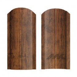 ШТАКЕТНИК ЕВРОПЛАНКА 130мм ТЕМНЫЙ ДУБ ДВУСТОРОННИЙ ПОД ДЕРЕВО МК-ТРЕЙД