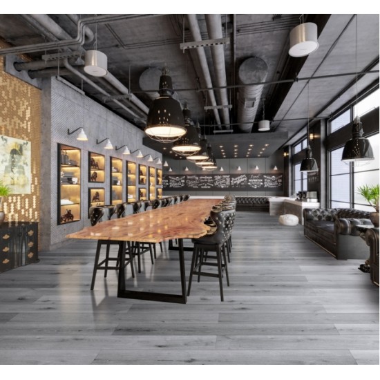 КВАРЦ-ВИНИЛОВЫЙ ЛАМИНАТ SPC CRONAFLOOR WOOD ДУБ СЕРЫЙ ZH-82015-8