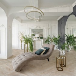 КВАРЦ-ВИНИЛОВЫЙ ЛАМИНАТ SPC CRONAFLOOR HERRINGDONE ДУБ НИЦЦА H002