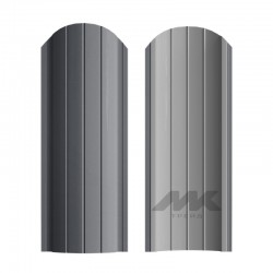 ШТАКЕТНИК РУБИН 103мм СЕРЫЙ ГРАФИТ ОДНОСТОРОННИЙ ГЛЯНЦЕВЫЙ МК-ТРЕЙД