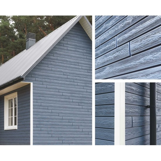 ФАСАДНАЯ ПАНЕЛЬ ХОКЛА COLOR ГОЛУБИКА 2000х250мм Ю-ПЛАСТ