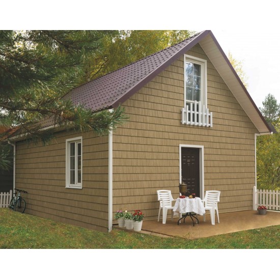 ФАСАДНАЯ ПАНЕЛЬ ЩЕПА НАТУРАЛЬНЫЙ ОРЕХ 2000х206мм ХОКЛА S-LOCK Ю-ПЛАСТ