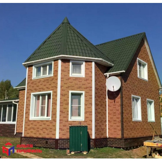 ФАСАДНАЯ ПАНЕЛЬ КИРПИЧ БЕЖЕВЫЙ КОМБИ 1110х450мм АЛЬТА-ПРОФИЛЬ