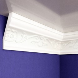 Плинтус потолочный С102/80 2м (СОЛИД)