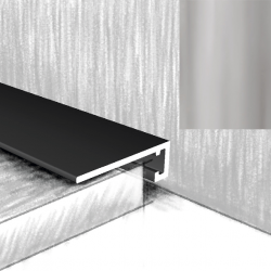 МИКРОПЛИНТУС АЛЮМИНИЕВЫЙ МС18 СЕРЕБРО 2400х18мм КТМ