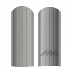 ШТАКЕТНИК РУБИН 103мм СВЕТЛО-СЕРЫЙ ДВУСТОРОННИЙ МАТОВЫЙ МК-ТРЕЙД