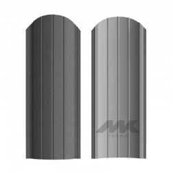 ШТАКЕТНИК РУБИН 103мм СЕРЫЙ АНТРАЦИТ ОДНОСТОРОННИЙ МАТОВЫЙ МК-ТРЕЙД