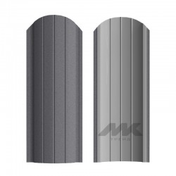 ШТАКЕТНИК РУБИН 103мм СЕРЫЙ ГРАФИТ ОДНОСТОРОННИЙ МАТОВЫЙ МК-ТРЕЙД
