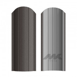 ШТАКЕТНИК РУБИН 103мм СЕРО-КОРИЧНЕВЫЙ ОДНОСТОРОННИЙ МАТОВЫЙ МК-ТРЕЙД