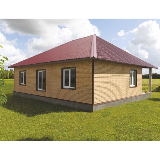 ФАСАДНАЯ ПАНЕЛЬ КЛИНКЕР БАЛТИК СВЕТЛАЯ МЕДЬ 1950х292мм СТОУН-ХАУС S-LOCK Ю-ПЛАСТ