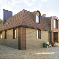 ФАСАДНАЯ ПАНЕЛЬ ЩЕПА КАШТАНОВАЯ 2000х206мм ХОКЛА S-LOCK Ю-ПЛАСТ