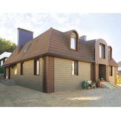 ФАСАДНАЯ ПАНЕЛЬ ЩЕПА КАШТАНОВАЯ 2000х206мм ХОКЛА S-LOCK Ю-ПЛАСТ