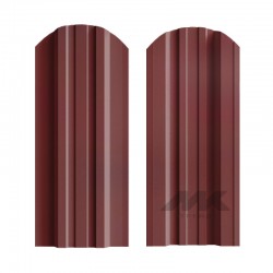 ШТАКЕТНИК ТРАПЕЦИЯ 118мм ТЕМНО-ВИШНЕВЫЙ ДВУСТОРОННИЙ ГЛЯНЦЕВЫЙ МК-ТРЕЙД