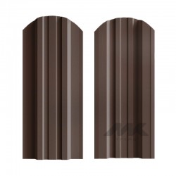 ШТАКЕТНИК ТРАПЕЦИЯ 118мм ШОКОЛАДНО-КОРИЧНЕВЫЙ ДВУСТОРОННИЙ ГЛЯНЦЕВЫЙ МК-ТРЕЙД
