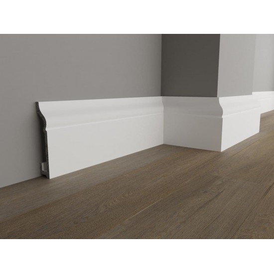 ПЛИНТУС НАПОЛЬНЫЙ ДЮРОПОЛИМЕРНЫЙ UHD CENTRO-80 2000х80мм FAMILY PLINTUS