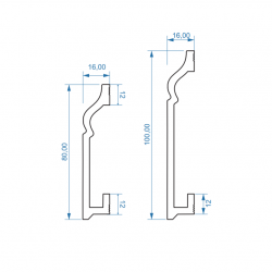 ПЛИНТУС НАПОЛЬНЫЙ ДЮРОПОЛИМЕРНЫЙ UHD CENTRO-100 2000х100мм FAMILY PLINTUS