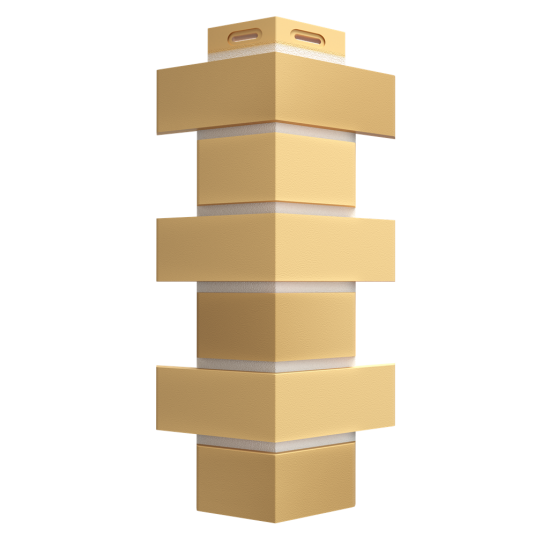 УГОЛ ДЕКОРАТИВНЫЙ FLEMISH ЖЕЛТЫЙ ЖЖЕНЫЙ PREMIUM 443мм DOCKE