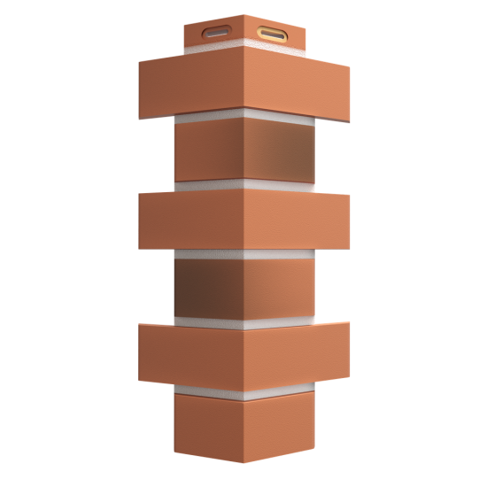 УГОЛ ДЕКОРАТИВНЫЙ FLEMISH КРАСНЫЙ ЖЖЕНЫЙ PREMIUM 443мм DOCKE