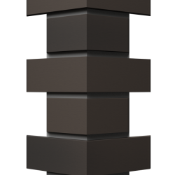 УГОЛ ДЕКОРАТИВНЫЙ FLEMISH ТЕМНО-КОРИЧНЕВЫЙ PREMIUM 443мм DOCKE
