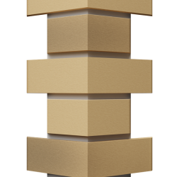 УГОЛ ДЕКОРАТИВНЫЙ FLEMISH ЗОЛОТОЙ PREMIUM 443мм DOCKE