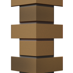 УГОЛ ДЕКОРАТИВНЫЙ FLEMISH КОФЕЙНЫЙ PREMIUM 443мм DOCKE