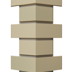 УГОЛ ДЕКОРАТИВНЫЙ FLEMISH ЯНТАРНЫЙ PREMIUM 443мм DOCKE