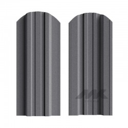 ШТАКЕТНИК ТРАПЕЦИЯ 118мм СЕРЫЙ ГРАФИТ ДВУСТОРОННИЙ МАТОВЫЙ МК-ТРЕЙД
