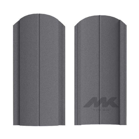 ШТАКЕТНИК ЕВРОПЛАНКА 130мм СЕРЫЙ ГРАФИТ ДВУСТОРОННИЙ МАТОВЫЙ МК-ТРЕЙД