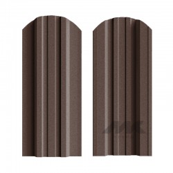 ШТАКЕТНИК ТРАПЕЦИЯ 118мм ШОКОЛАДНО-КОРИЧНЕВЫЙ ДВУСТОРОННИЙ МАТОВЫЙ МК-ТРЕЙД