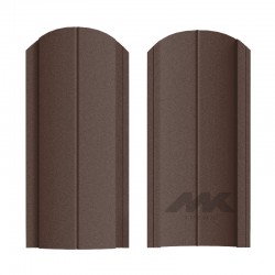 ШТАКЕТНИК ЕВРОПЛАНКА 130мм ШОКОЛАДНО-КОРИЧНЕВЫЙ ДВУСТОРОННИЙ МАТОВЫЙ МК-ТРЕЙД