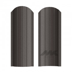 ШТАКЕТНИК РУБИН 103мм СЕРО-КОРИЧНЕВЫЙ ДВУСТОРОННИЙ МАТОВЫЙ МК-ТРЕЙД