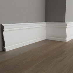 ПЛИНТУС НАПОЛЬНЫЙ ДЮРОПОЛИМЕРНЫЙ UHD SCUOLA-80 2000х80мм FAMILY PLINTUS