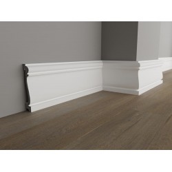 ПЛИНТУС НАПОЛЬНЫЙ ДЮРОПОЛИМЕРНЫЙ UHD SCUOLA-80 2000х80мм FAMILY PLINTUS