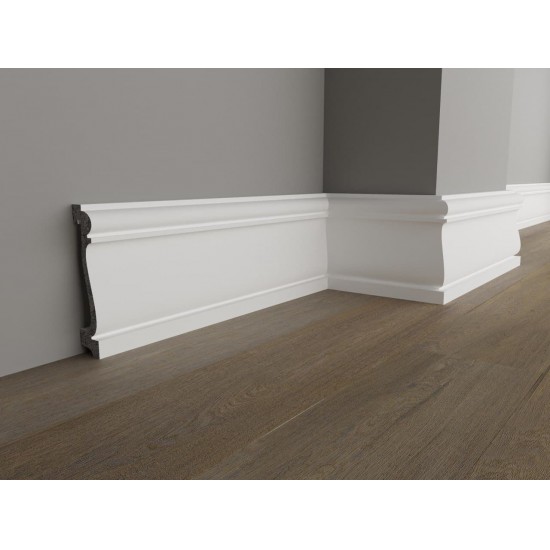 ПЛИНТУС НАПОЛЬНЫЙ ДЮРОПОЛИМЕРНЫЙ UHD SCUOLA-80 2000х80мм FAMILY PLINTUS