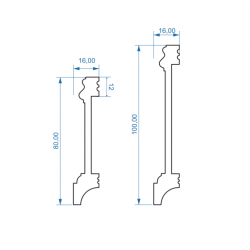 ПЛИНТУС НАПОЛЬНЫЙ ДЮРОПОЛИМЕРНЫЙ UHD TEATRO-100 2000х100мм FAMILY PLINTUS
